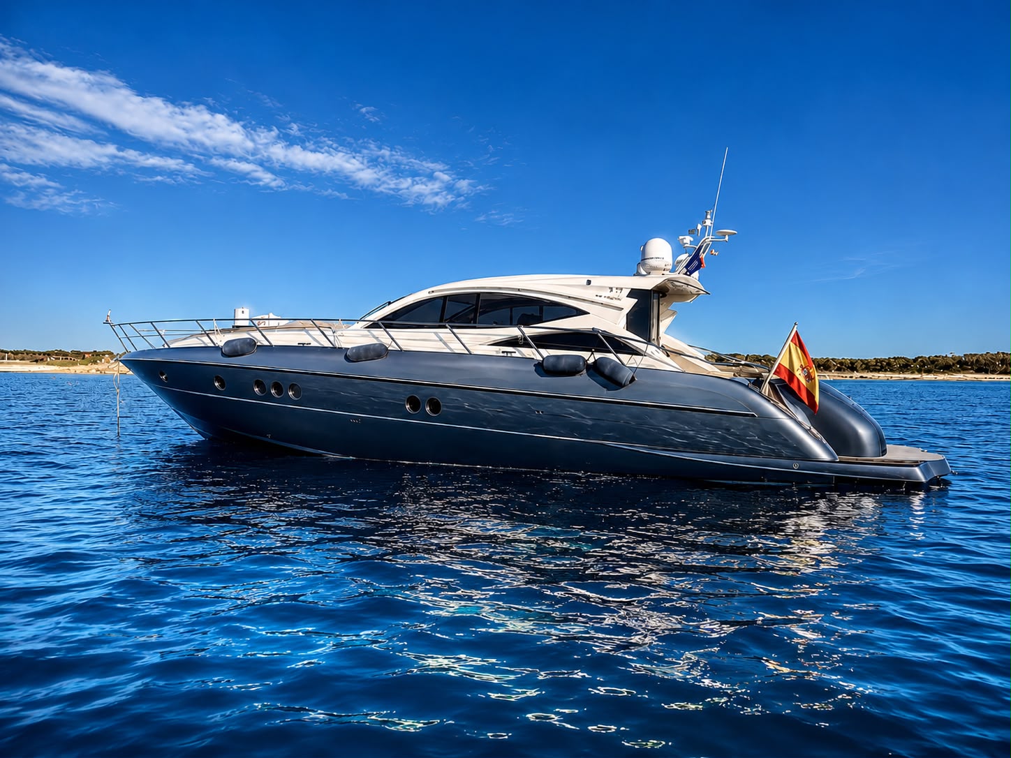 Yacht exterior under daylight
