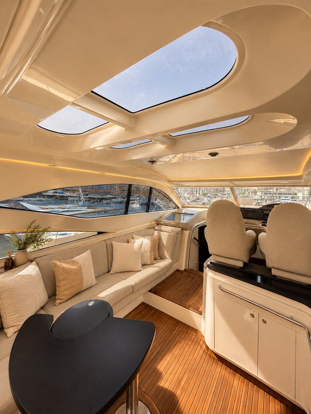 Yacht cockpit details