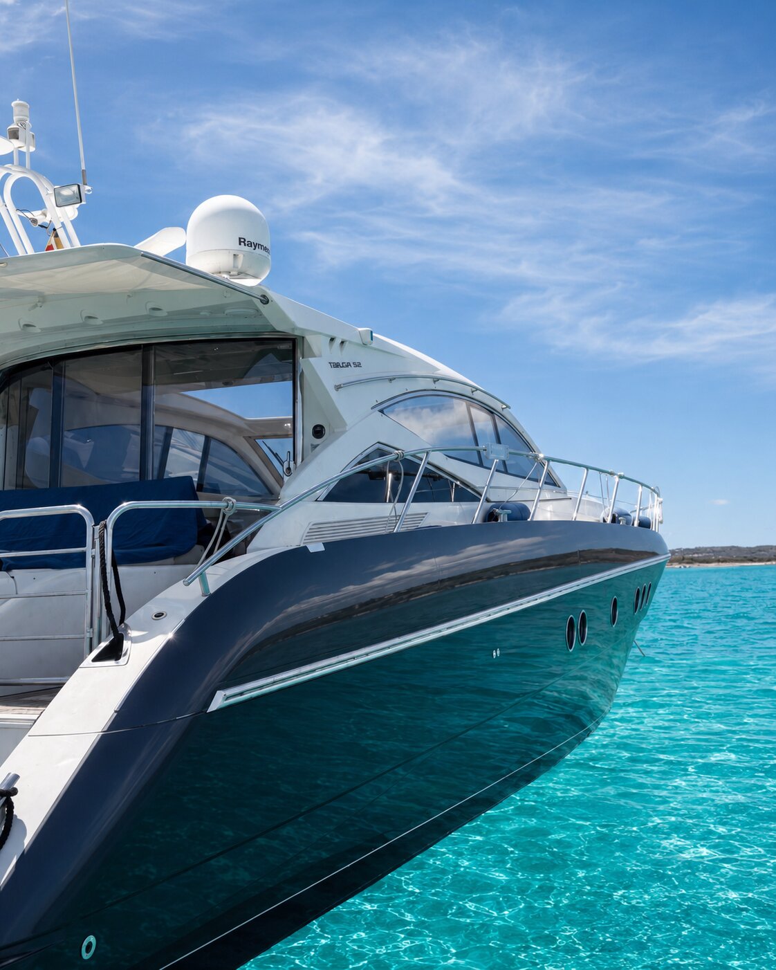 Detail of the Vytal yacht